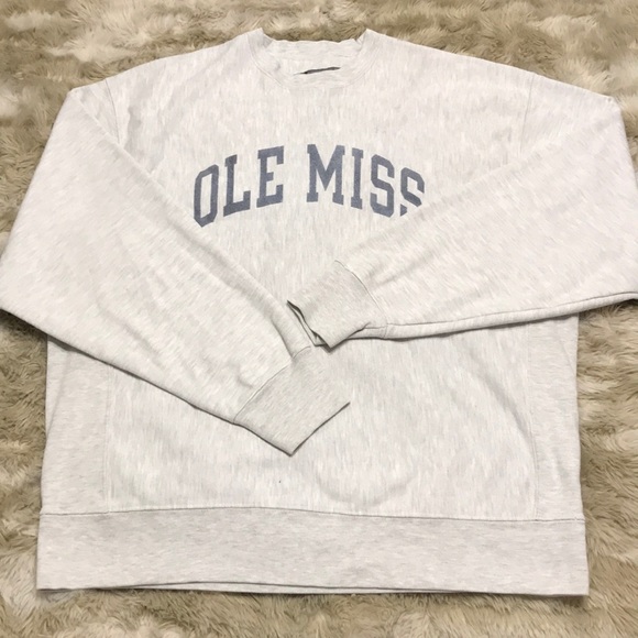 white ole miss sweatshirt